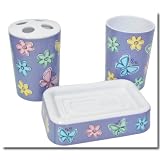 Bedtime Butterfly 3pc Bath Set by Colormate Kids