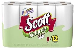 Scott Naturals Choose-A-Size Mega Roll, 8 102-Sheet Rolls (Pack of 4)
