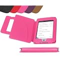 DURAGADGET Funda/Cubierta Rosa De Piel Aut�ntica Con Estilo Libro Y Cierre Magn�tico Para El Nuevo Kindle TOUCH, TOUCH 3G De Amazon, Wi-Fi, Monitor 6" E Ink (Ultima Generaci�n, Abril 2012)