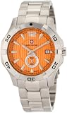 Swiss Military Calibre Men's 06-5I2-04-079 Immersion Sub-Second Orange Dial Steel Bracelet Watch