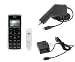 Electronics : Transparent Clear Crystal Snap-on Cover Case with Clip + Car + Home Travel Charger For Verizon LG VX9100 ENV2 Cell phone