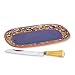 Pfaltzgraff Villa della Luna 14 Bread Tray with Serrated Knife