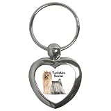 Yorkshire Terrier Yorkie Key Chain (Heart)
