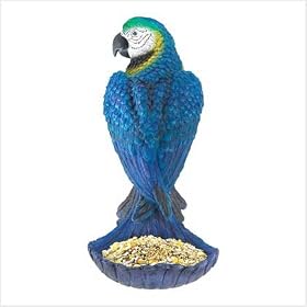 Blue Parrot Birdfeeder by Tom & Co.