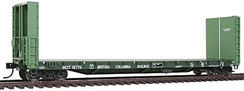 Walthers Proto HO Scale 50' Bulkhead Flatcar British Columbia Railway/BCIT 16775