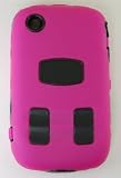 KingCase BlackBerry Gemini 8520 8530 * Warrior Case * (Hot Pink & Black) - The ULTIMATE Protector