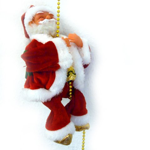 Kletternder Weihnachtsmann Santa