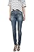 Eunina Women's High Waist Multi 3-Button Wash Stretch Denim Skinny Jean