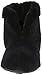 Dearfoams Women's Velour Bootie with Boa Flat (Large / 9-10 B(M) US, Black)