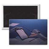 Travel Business I by Lincoln Seligman - 3x2 inch Fridge Magnet - large magnetic button - Magnet