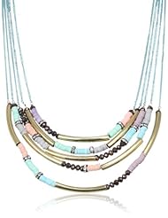 Steve Madden Mixed Bead Multi-Chain Long Necklace, 32"