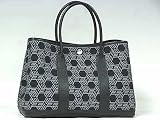 (エルメス)HERMES ハンドバッグ[ガーデンパーティ TPM] SV トワル ソー アッシュ ノワール K刻印 並行輸入品