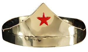 elope Star Crown Costume, Gold/Red, One Size