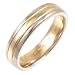 9ct 5mm Gold 2 Tone Court Wedding Ring