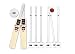 Confronta prezzi GM Flare DXM Pro 42321113, Set in plastica per Cricket, Rosso/Bianco/Nero Size 6