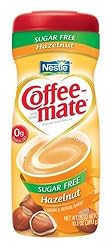 Coffee-Mate Hazelnut, Sugar-Free Powdered Coffee Creamer, 10.2-Ounce Units (Pack of 6)
