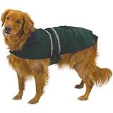 Casual Canine 30-Inch Velvet/Polyester Reflective Dog Jacket, XX-Large, Hunter Green