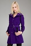 Diesel - Diesel Serius Purple Plush Wool Coat