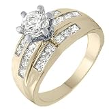 Size 8 - 2.00 Ct Round Princess Solitaire Cubic Zirconia Cz Engagement Ring