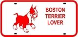 BOSTON TERRIER LICENSE PLATE sign * dog pet