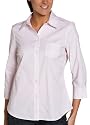 IZOD Women's 3/4 Sleeve End On End Stripe Top