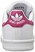 adidas Originals Stan Smith Sneaker, White/White/Bold Pink, 10.5 US Unisex Little Kid