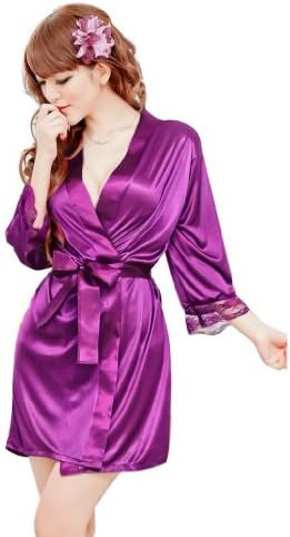 New Women Girls Sexy Lingeries Sleepwear Lace Underwear Nightgown (Purple)