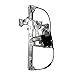 AutoandArt Replacement Driver Front Power Window Regulator with Lift Motor Assembly Compatible with 2000-2001 DeVille 17801304