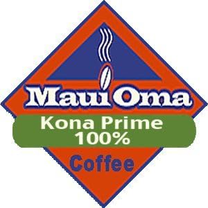 Hawaii Maui Oma Coffee 8 oz. Bean 100 % Kona Prime