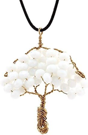 Goodidea2012 Jewelry Clear Crystal Necklace Tree of life Pendant