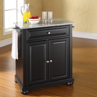 Crosley Furniture KF30023ABK Alexandria Portable Kitchen Island