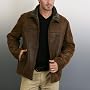 BGSD Men's Distressed Open-Bottom Shearling Jacket - Regular & Tall