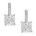 Silvertone Pave-set and Princess-cut Cubic