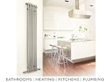 Hudson Reed Chrome Strand Designer Radiator (1500mm x 300mm)