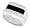 Sterling Silver Gents' Rectangular Black Onyx Ring, w/ 2 Light Grooves At each Side & 12 CZ Stones, 1/2