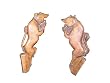 Renaissance Wooden Carved Corbel Pair Unique Teak Wood Made in India