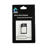 【Cmzwt】MicroSIM→SIMカード変換アダプター(黒) SIM 取り出しツール付き