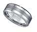 Stunning Mirror and Satin Finished Tungsten Comfort Fit Mens Wedding Band " Size 14 "