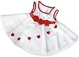 "Adorable Hearts" Dress Outfit Fits Most 14" - 18" Build-a-bear, Vermont Teddy Bears, and Make Your Own Stuffed Animals