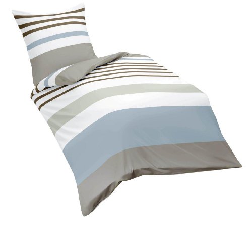 Fleuresse Milano 112647 Fb. 7 Mako-Satin-Bettw&auml;sche / 155 x 220 cm, beige