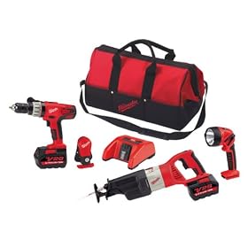 Factory-Reconditioned Milwaukee 0928-83 28-Volt 3-Tool Combo Kit by Milwaukee