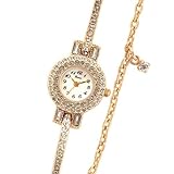 Lamue ウォッチ(サイドチェーンブレス) DL644-PW ピンクゴールド×ホワイト レディス