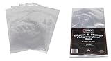 100 Polypropylene (Plastic) Outer Sleeves with Flap for Digest Size Magazines or Comics #MASPDI ( 6
