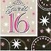 16 Servietten mit der Zahl 16.Geburtstag