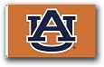 NCAA Auburn Tigers 3-by-5  Foot Flag A U Orange Background with Grommets