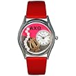Whimsical Watches Unisex Alpha Chi Omega Silver Watch Watch S1710002