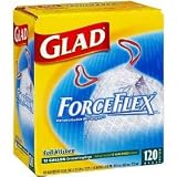 Glad ForceFlex Tall Kitchen Bags, 13 Gallon (120 Bags)