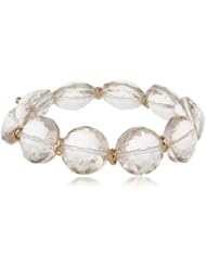Kenneth Cole New York "Color Boost" Topaz Faceted Bead Stretch Bracelet, 7.5"