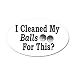 38.5x24.5O Wall Vinyl Sticker Golf Humor I Cleaned My Balls For This