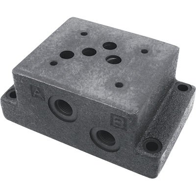 Northman Single-Station Subplate - NFPA D05 Pattern, 1/2in. NPT Side Ports, Model# M03-04-S-2
